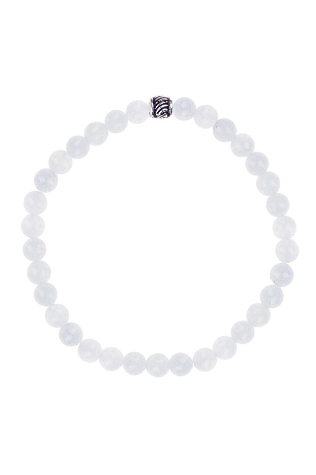 Aquamarine natural stone bracelet (6mm sphere cut)