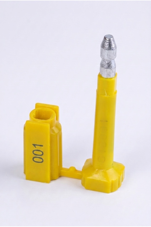 Container Seal, Steel Safety Seal, Blue and Yellow Color Steel Safety Seal, 100 Pieces of Seals