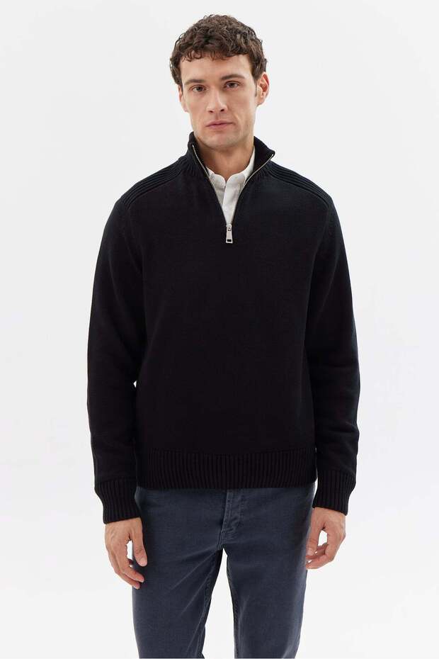 Men's Half Zip Knitwear Sweater