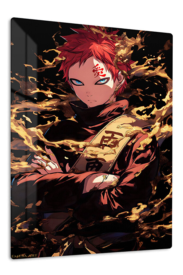 Gaara Anime Metal Wall Art