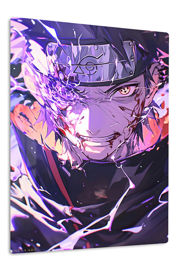 Kakashi Hatake Anime Metal Wall Art