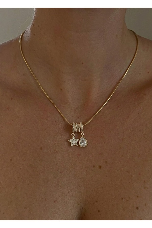 Star&Drop Charmli Necklace 45 cm (+5 cm Extension)