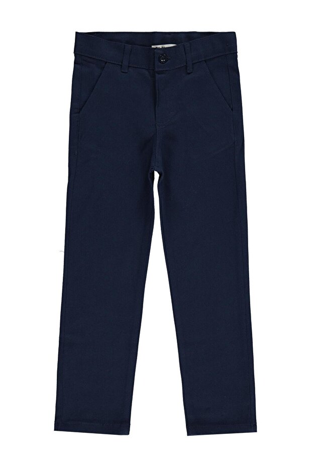 3-Pocket Chino Pants for 6-9 Years Old - Navy Blue