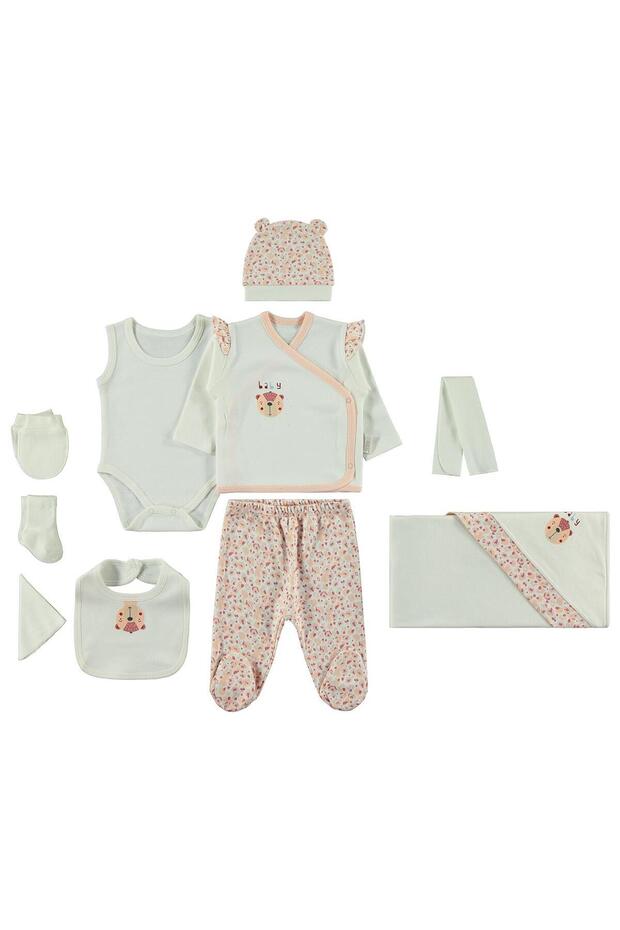 Baby Bear Bodysuit Sets - Ecru