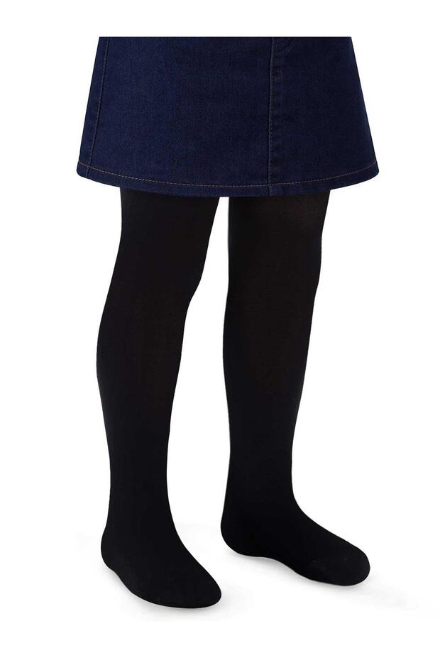 Micro 80 Girls' Pantyhose - Black