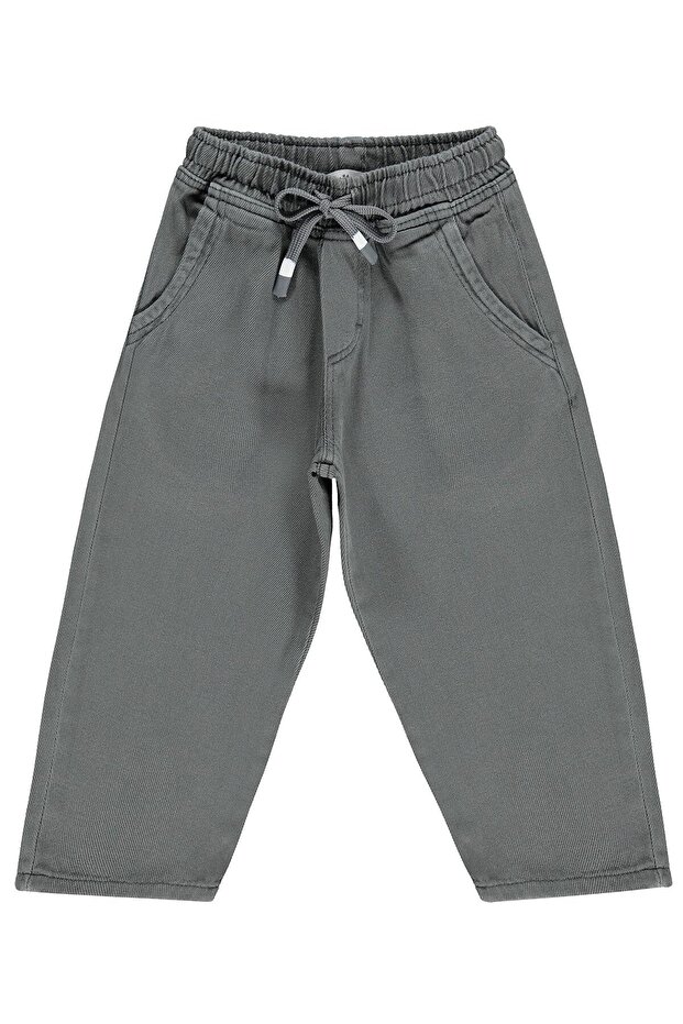 Lace-Up Front Pants for 2-5 Years Old - Gray