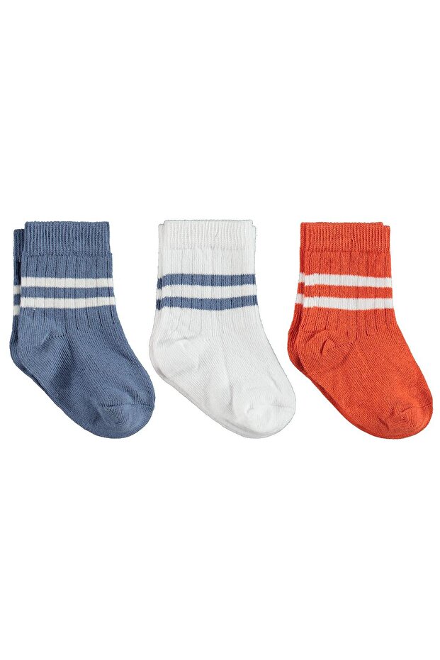 Çemberli Basic 3-Piece 6-Piece Baby Boy Sock Set