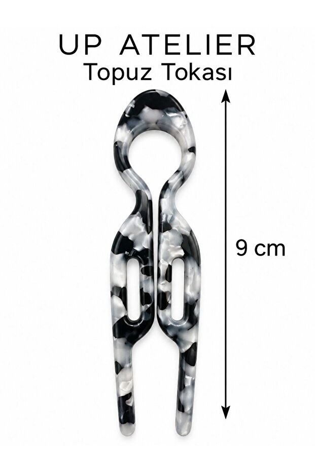 Trendy Bone Bun Hairpin 9cm