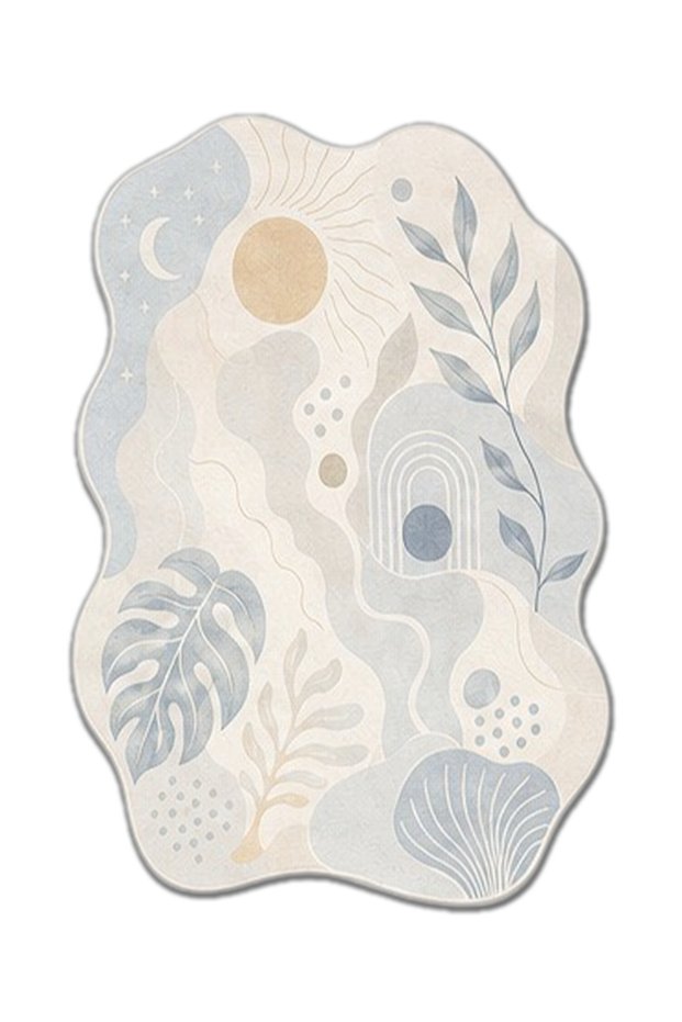 Sdt Traditional Patterned Modern Woven Base Decorative Carpet Sdtamor5256