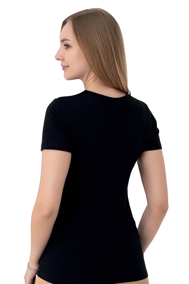 Women's Crew Neck Short Sleeve Basic T-Shirt