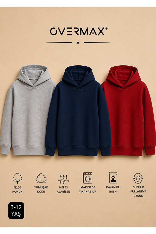 Children's 3-Piece Sweatshirt Set – Ages 3-12