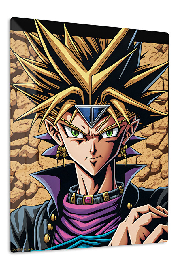 Yugi Muto Anime Metal Wall Art