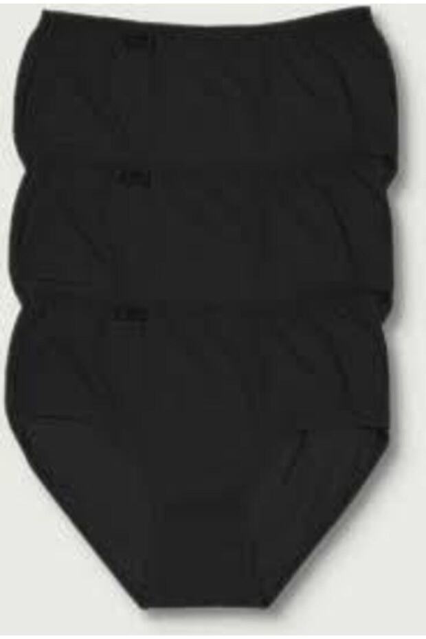 Tutku-Women's Black 3-Pack Elastane Bato Panties