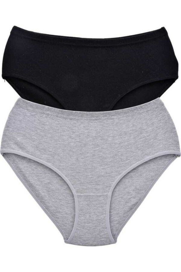 Tutku-Women's Gray Black Bato Panties