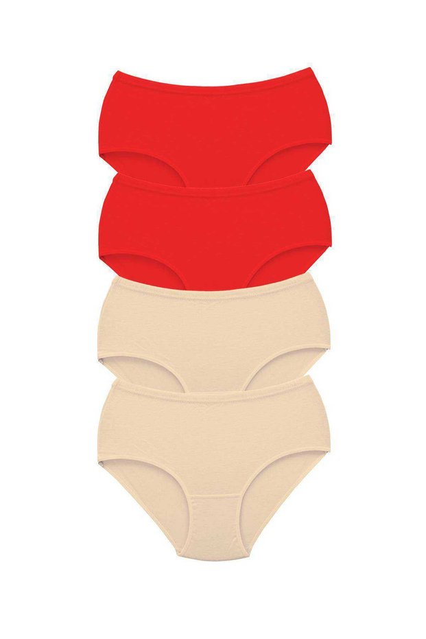 Tutku-6 Pieces Women's High Waist Bato Thick Rubber Panties S18