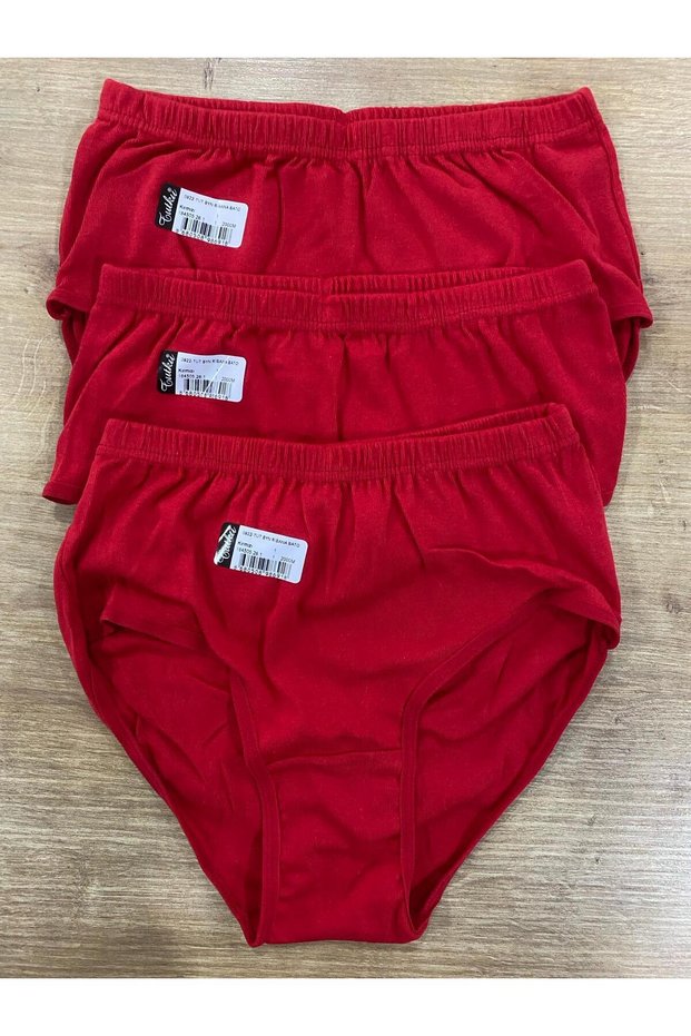 Tutku-Women's Cotton Bato Panties / 3 Pieces