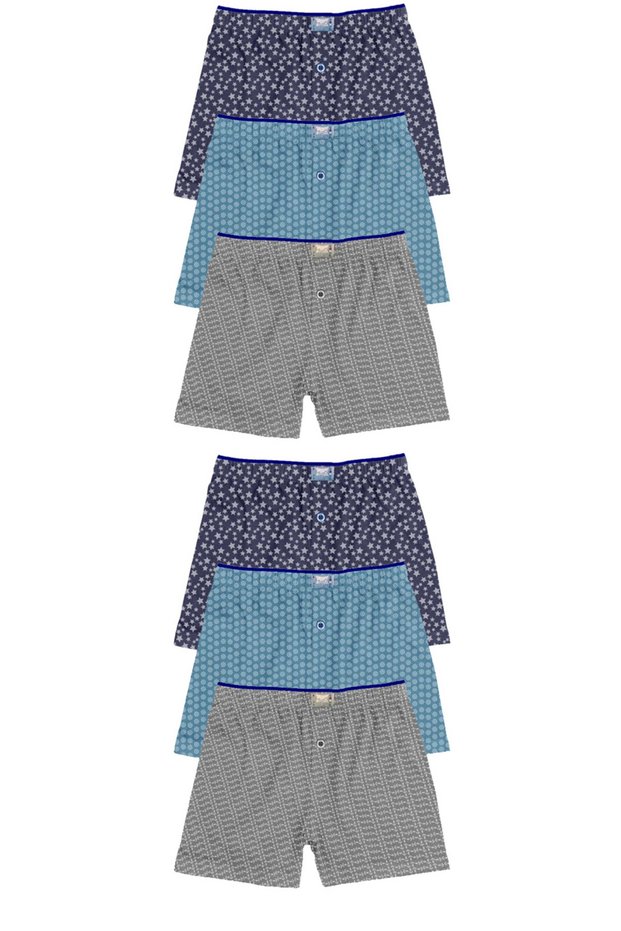Tutku-Women's White 6-Pack Cotton Ribbed Bato Panties
