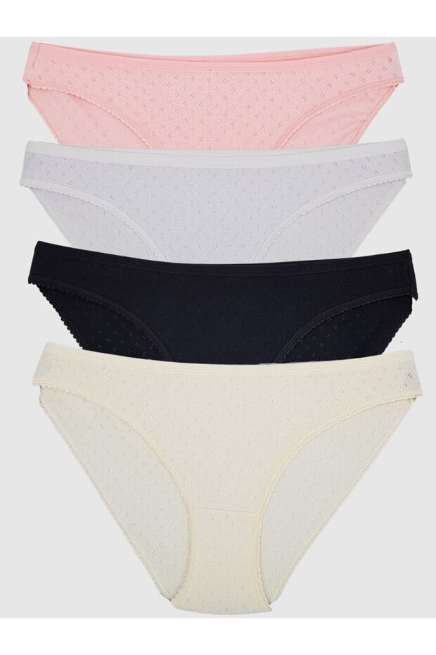 Tutku-0553 Women's Sofia Bikini Panties 3-Pack White-Cream-Pink