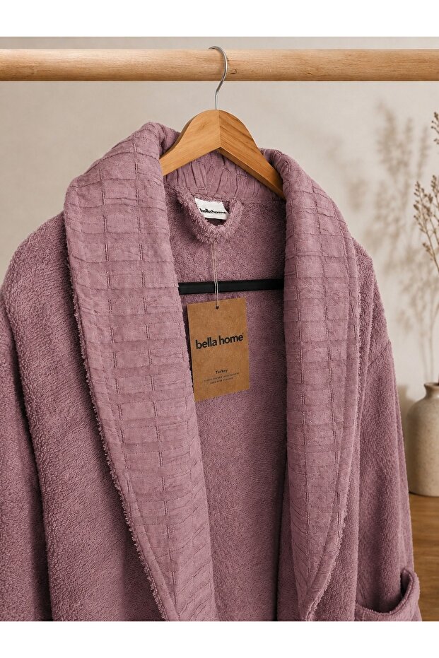 Krinkıl 8 Piece Family Bathrobe Set | Elegant Design, Soft Touch | Dowry Box & Daily Use