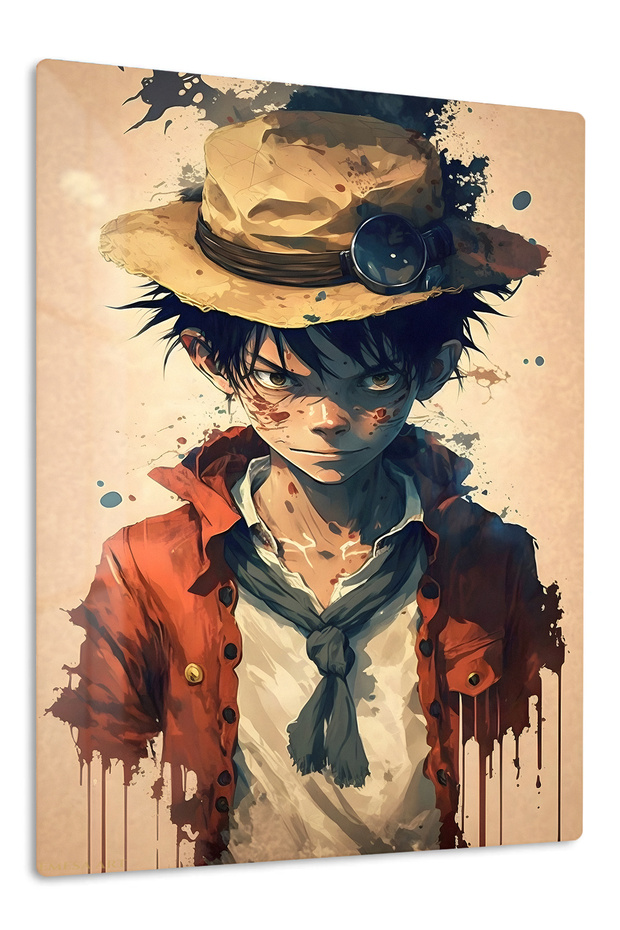 Monkey D. Luffy Anime Metal Wall Art