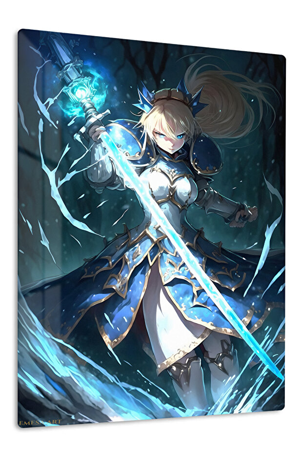 Kirito Anime Metal Wall Art