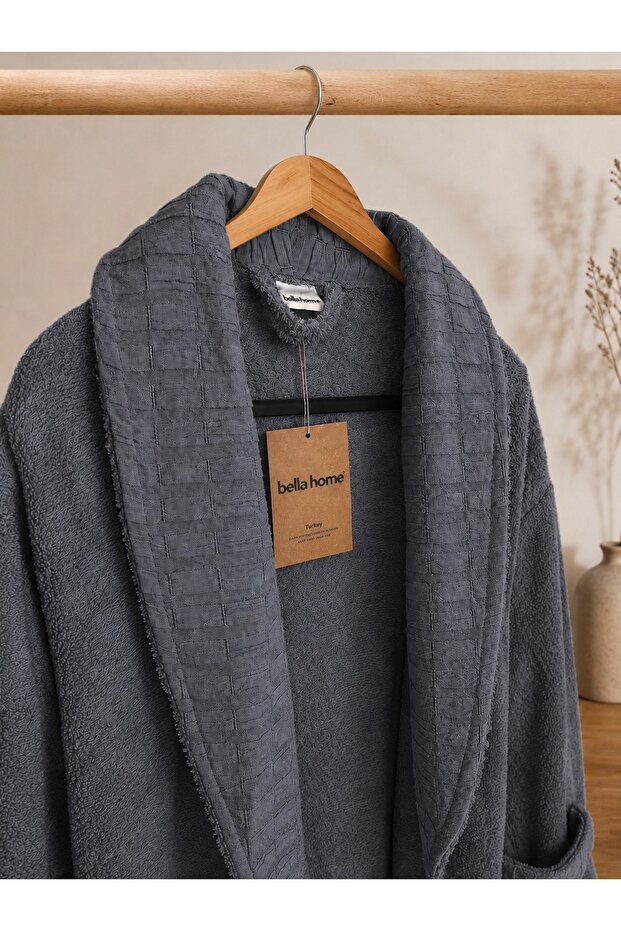 Krinkıl 8 Piece Family Bathrobe Set | Elegant Design, Soft Touch | Dowry Box & Daily Use