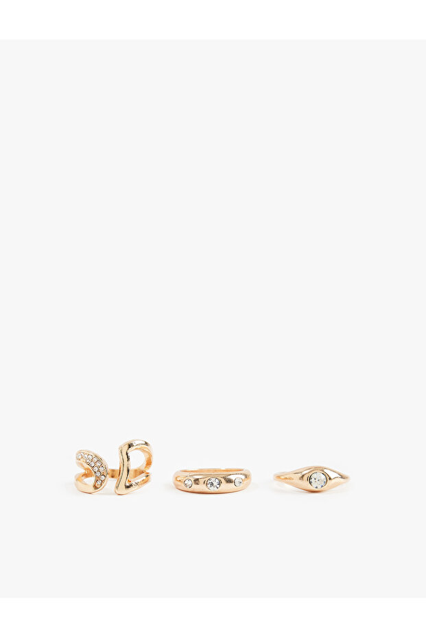 3-Piece Stone Ring Set