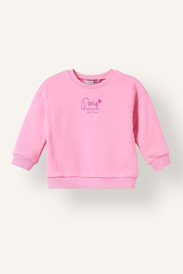 Crew Neck Printed Thick Sweatshirt Baby Girl I5084A526Au