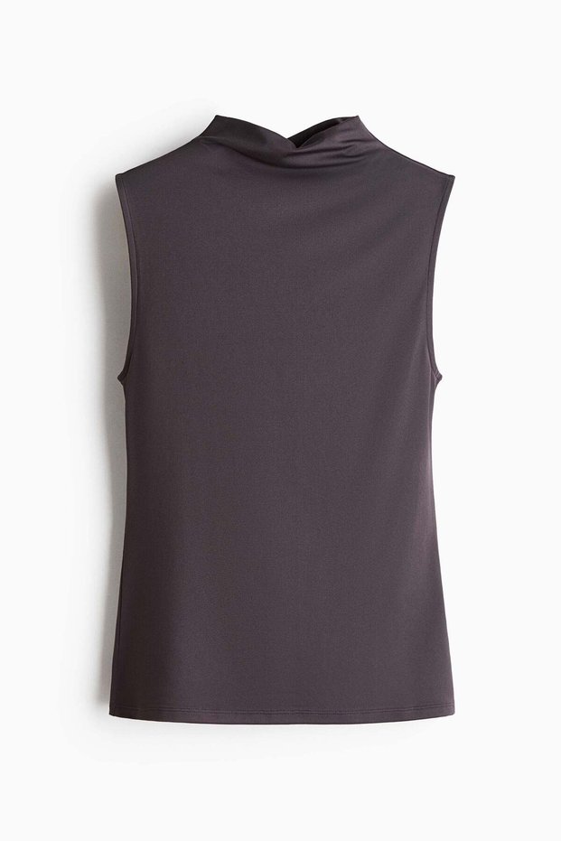 Microfibre turtleneck top