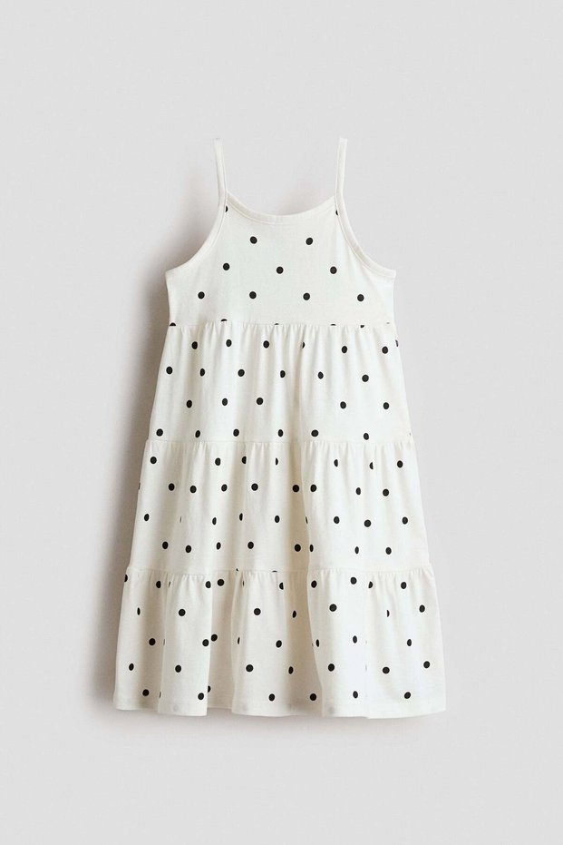 Tiered cotton dress