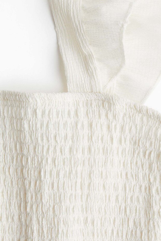 Smocked cropped top