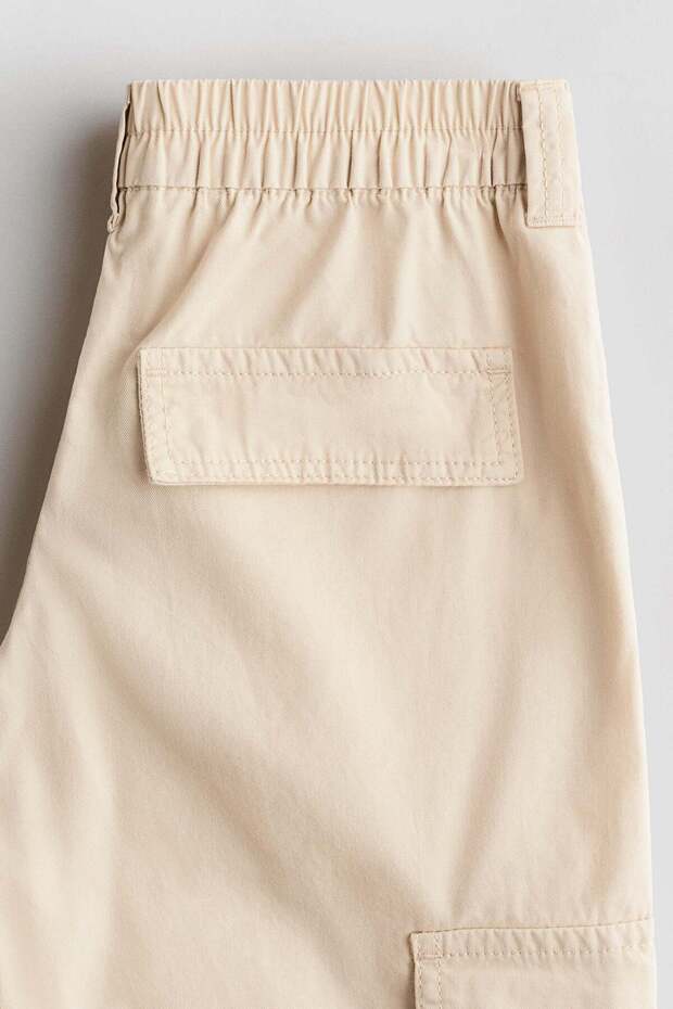 Cotton twill cargo trousers