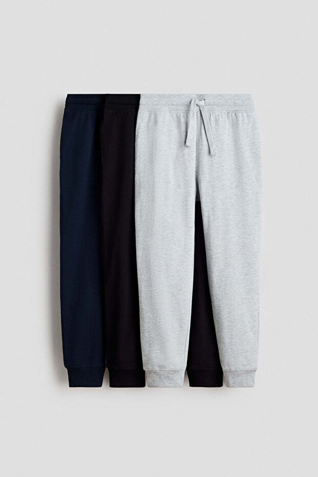 3-pack cotton joggers