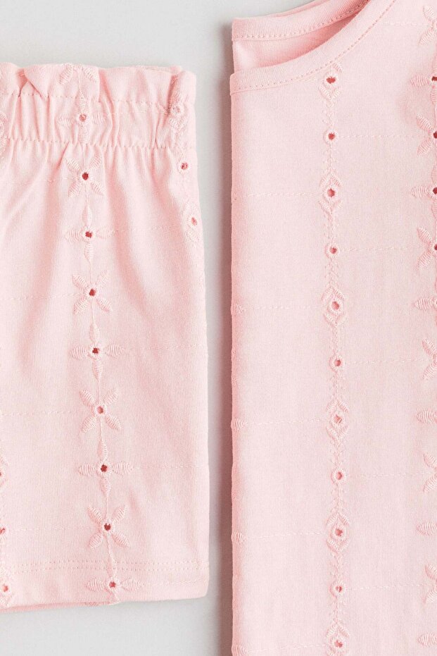 2-piece broderie anglaise set