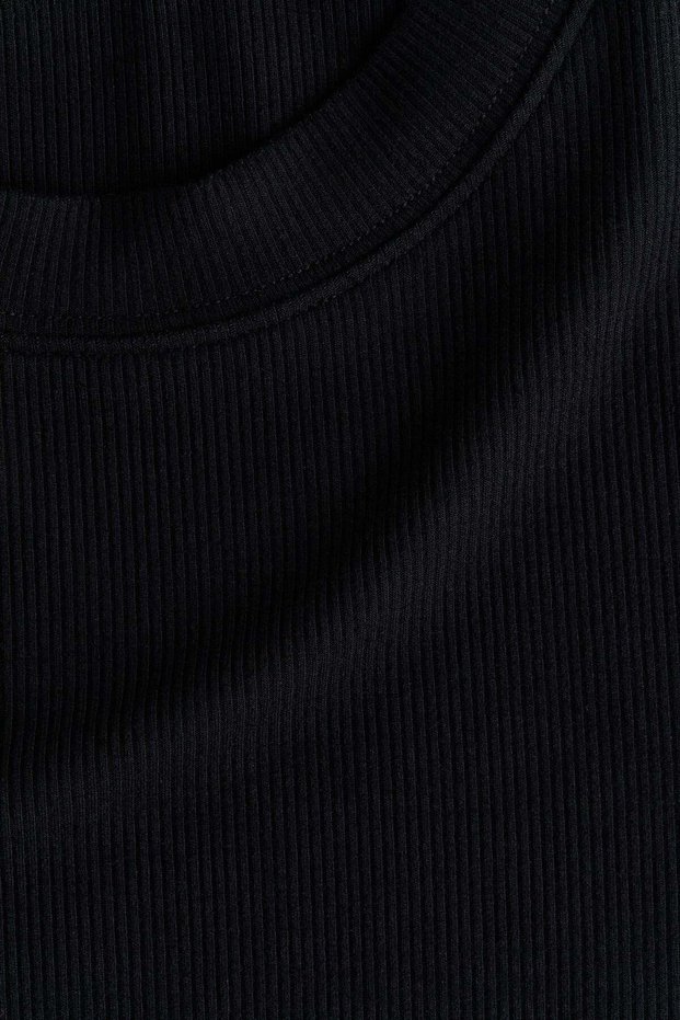 Ribbed viscose T-shirt