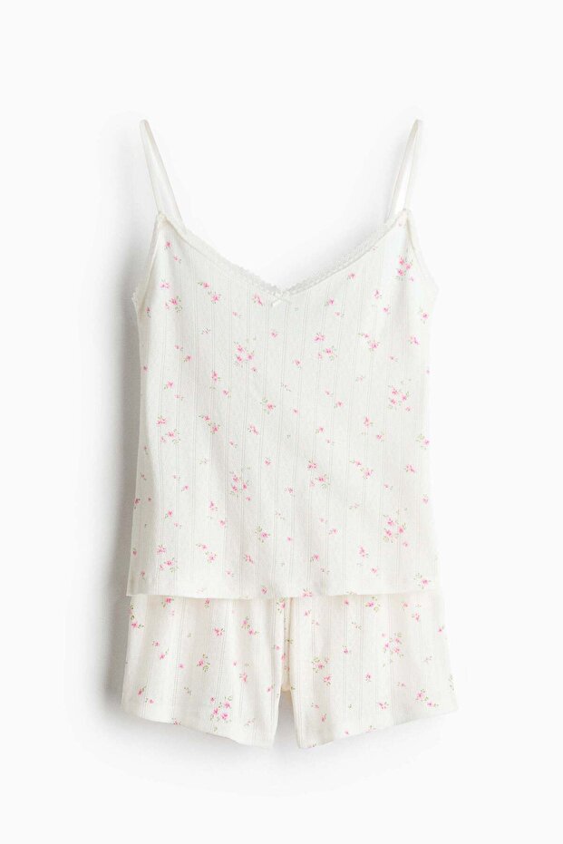 Cotton pointelle pyjamas