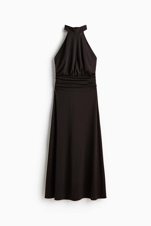 Halterneck maxi dress