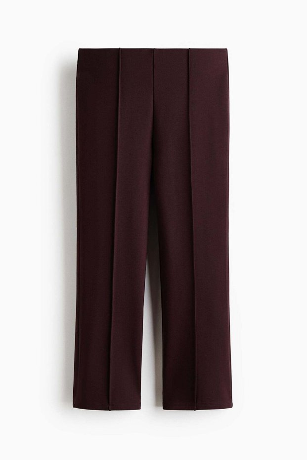 Viscose-blend capri trousers