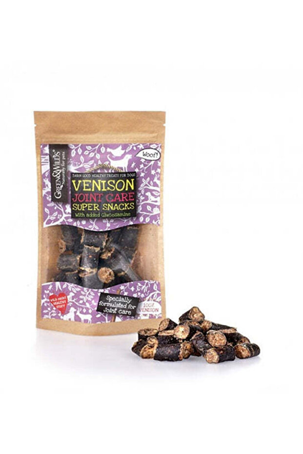 &Wilds Venison Joint Care Super Snacks Dog Treats 75G