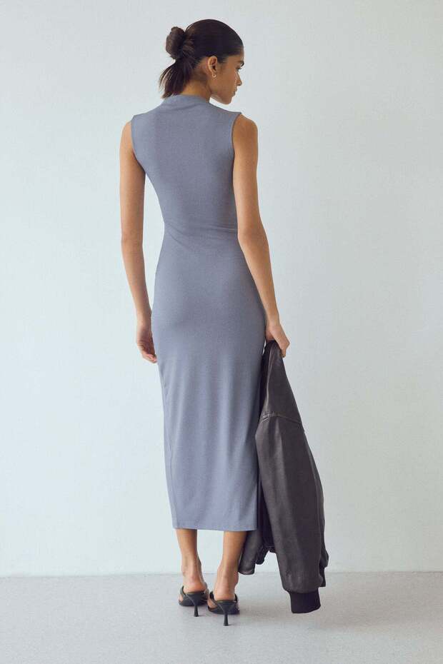 Draped jersey dress