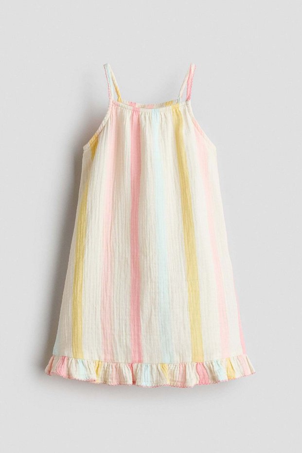 Flounced strappy dress