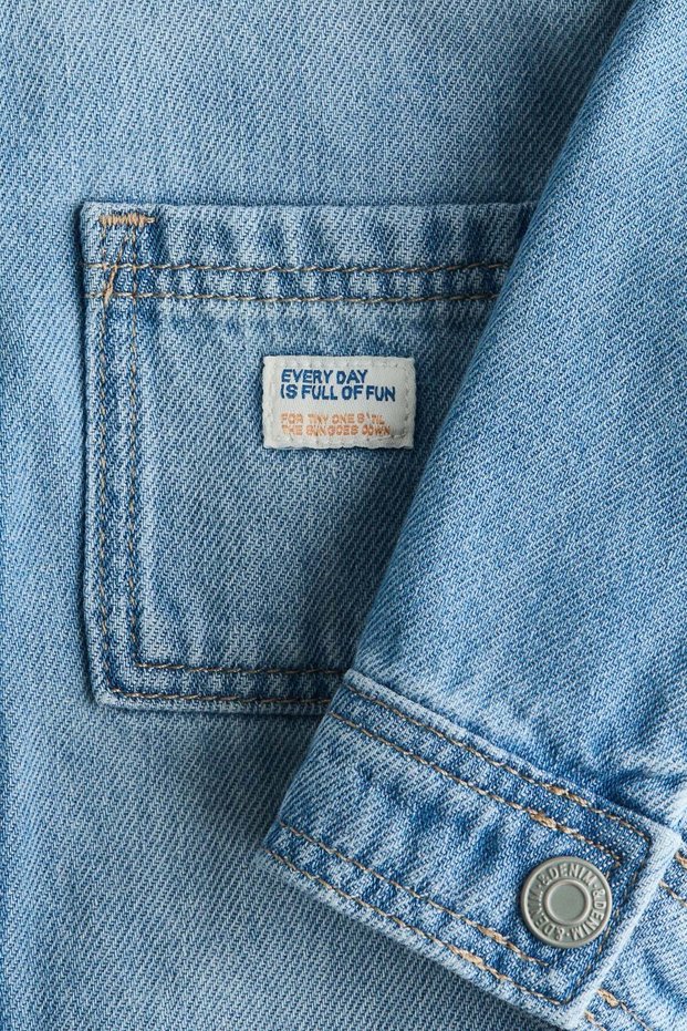 Cotton denim overshirt