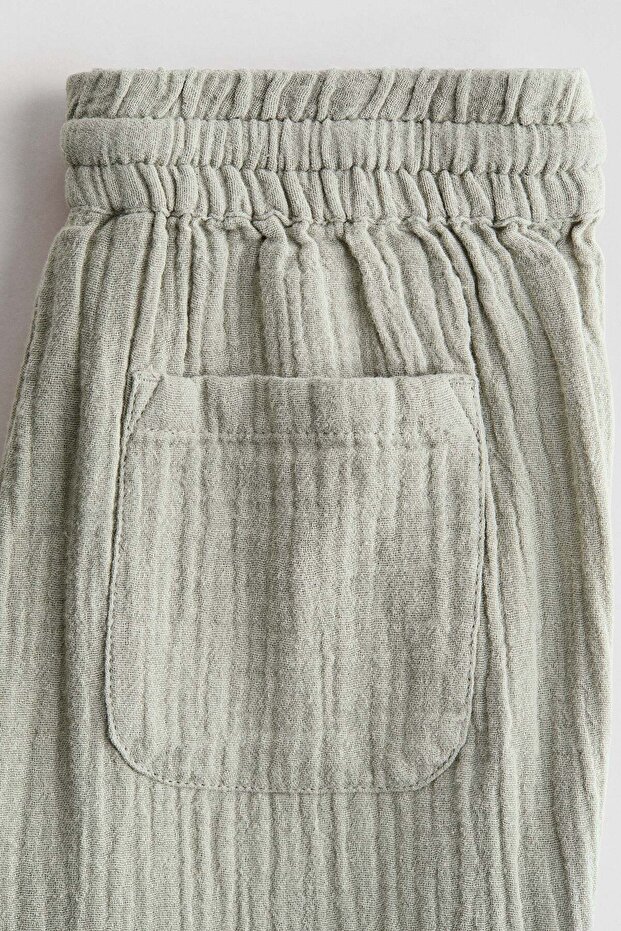 Cotton muslin joggers