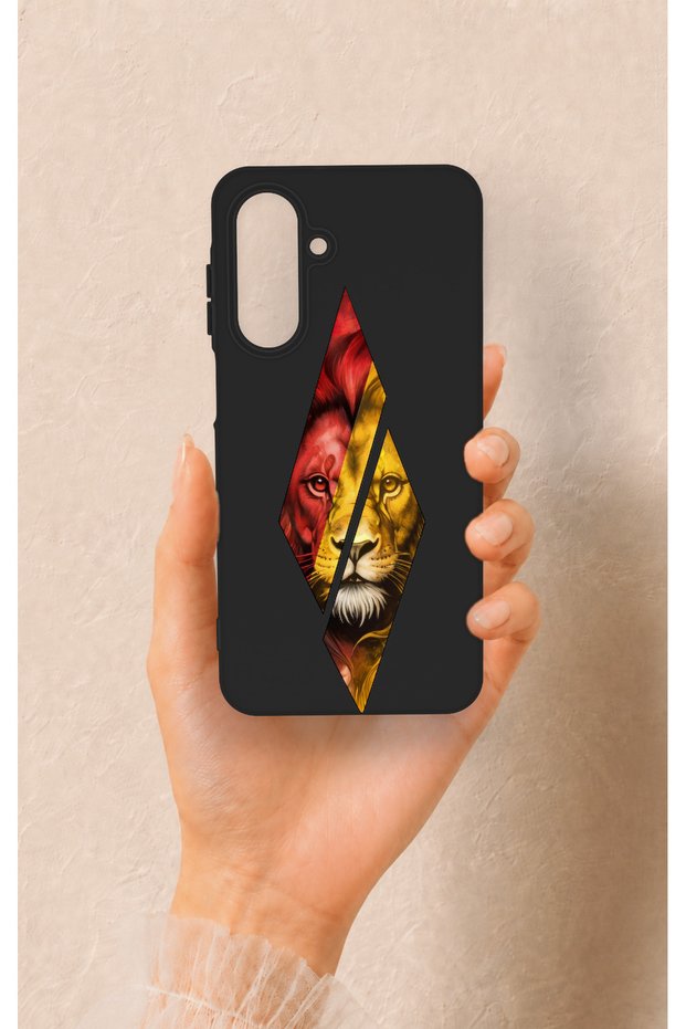 Samsung A26 Compatible Cutout Lion Patterned Silicone Case