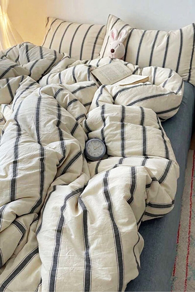 Single Duvet Cover Set with Elastic Sheet