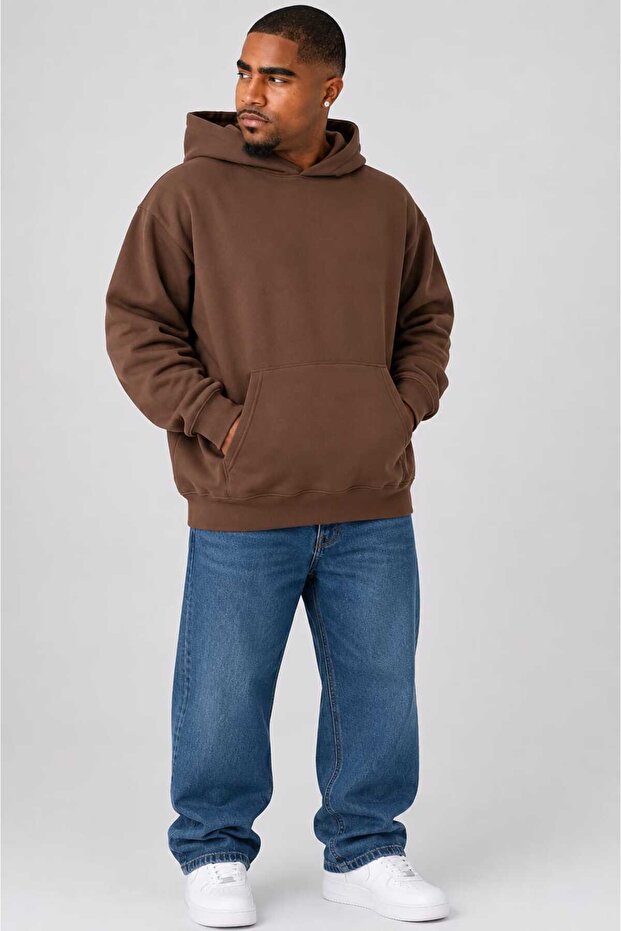3 Yarn Combed Cotton Plus Size Unisex Sweatshirt Mw2