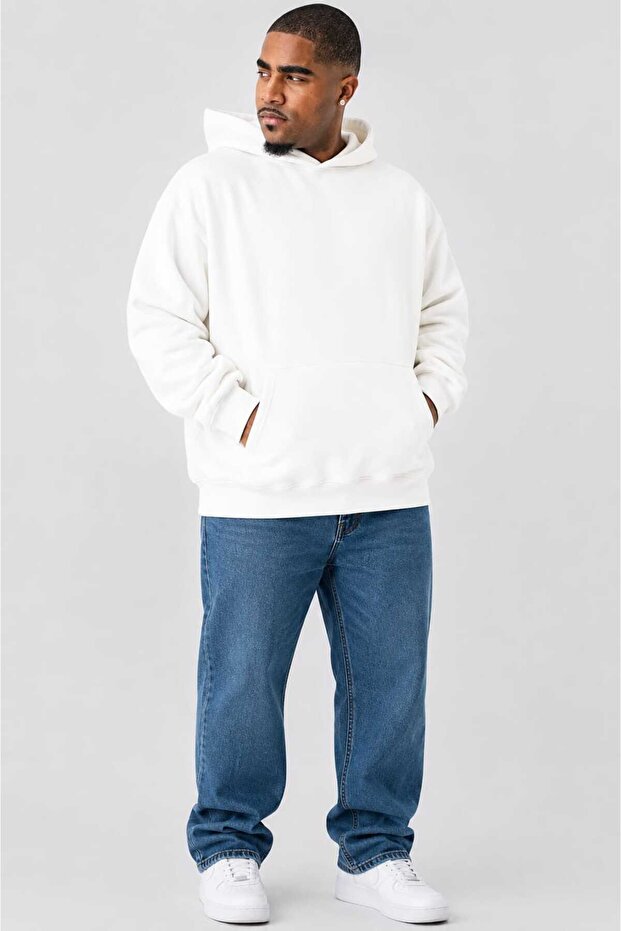 3 Yarn Combed Cotton Plus Size Unisex Sweatshirt Mw2