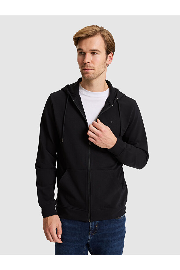 Black Regular Fit Sweatshirt 50320608-Vr046
