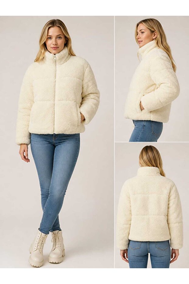 Women's Lined Plush Coat