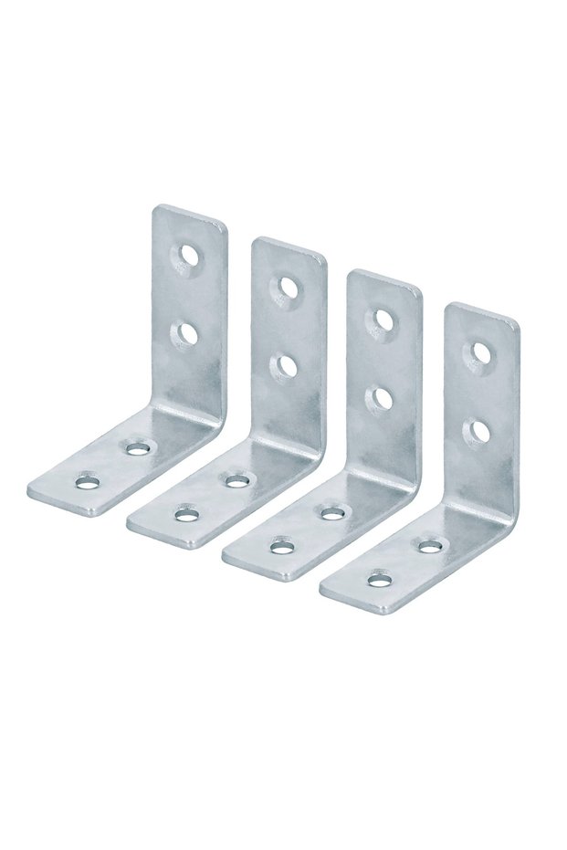 Angle Steel Chair Bracket (4 Pc., 4 x 4 x 1.5 cm)